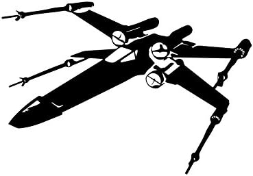 צללית X-Wing 6 מדבקות מכוניות מדבקות ויניל