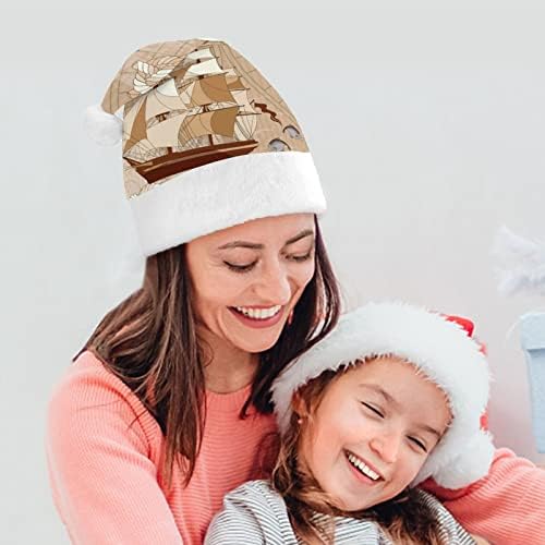 ים הרפתקאות ישן מפת חג המולד כובעי בתפזורת מבוגרים כובעי חג המולד כובע לחגים חג המולד ספקי צד
