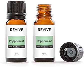 Peppermint שמן אתרי 2 חבילה על ידי להחיות שמנים אתרים - ציון טיפולי טהור, עבור מפזר, מכשיר אדים, עיסוי,