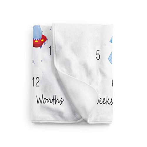 שמיכת תינוקות חודשית שמיכה לתינוקות בהתאמה אישית מונוגרמה שמיכה בהתאמה אישית שמיכה שמיכת תינוק שמיכה