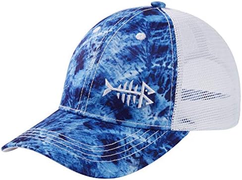 דיג כובע רשת חזרה עבור גברים נשים מתכוונן בייסבול נהג משאית כובע