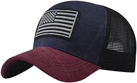 אמריקאי דגל נהג משאית כובע לגברים נשים מקרית קיץ רשת שמש כובע מתכוונן למבוגרים יוניסקס רקמת בייסבול כובע