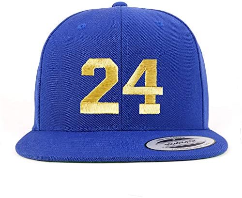 טרנדי הלבשה חנות מספר 24 זהב חוט שטוח ביל סנאפבק בייסבול כובע