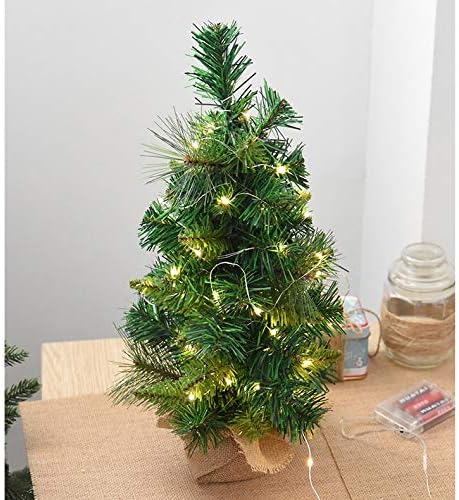 Zamtac Aqumotic LED עץ חג המולד עץ 12 '/18'/23 'עץ חג המולד המזויף ביתי וינטג' ירוק LED עץ חג
