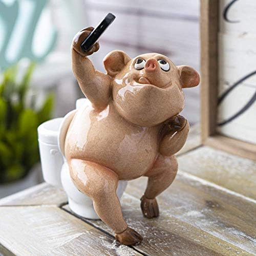 אוסף פסגה צחוק יצירתי חזירים גחמניים קישוטי חידוש צלמיות