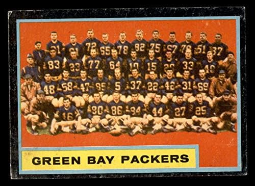 1962 Topps 75 Packers Team Green Bay Packers VG/Ex Packers