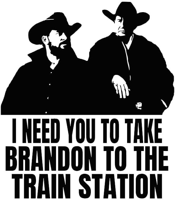 אני צריך שתקח את ברנדון למדבקות TrainStation על ידי בדיקת עיצוב מותאם אישית - צבעים וגדלים מרובים