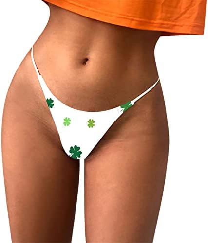 IIUS St.Patrick's Day של תחתוני חוטיני סקסיים לנשים שובבות למין/משחק תחתונים T-Back Back תקציר נוח עם מותניים