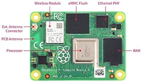 Raspberry Pi Compute Module 4-1GB RAM NO EMMC, 2.4/5.0GHz NO WI-FI CM4 לוח