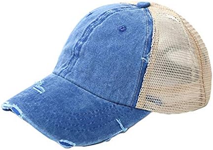 ארוך שטף במצוקה כותנה בייסבול כובע ג ' ינס קוקו כובע מתכוונן כובע רשת נמוך פרופיל אבא כובע