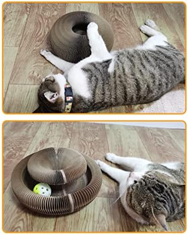 ניאנגאו קסם איבר חתול גירוד לוח-עם צעצוע פעמון, אינטראקטיבי גרדן חתול צעצוע, חתול טחינת טופר