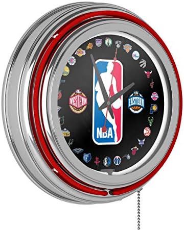 לוגו 30 צוות כרום כפול טבעת ניאון שעון