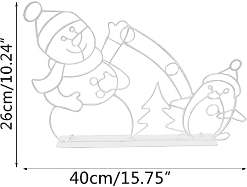 גלובוס שלג של חג המולד מצחיק נלחם במחרוזת אור פעיל מסגרת עיצוב שלג קישוטי חג המולד