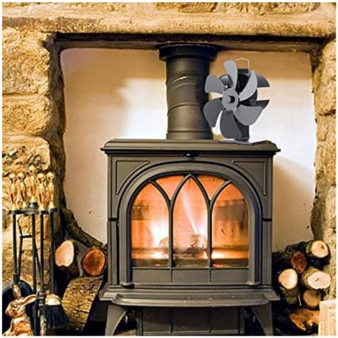 שיזם 6 להבי חום מופעל תנור מאוורר בית אח מאוורר שקט יומן עץ צורב יעיל חום הפצה ציוד