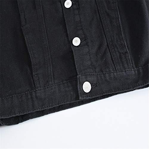ז'קט מזדמן של חולצת אופנה בכתף ​​בג'ינס קאובוי חולצת חולצה גברים גברים גברים
