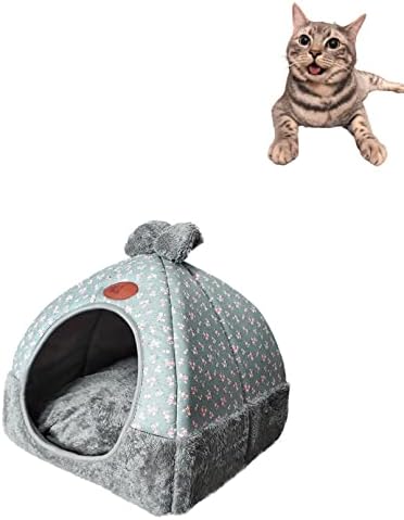 עצמי התחממות חתול מיטת-ארנב עיצוב חתול בית נייד נשלף רחיץ חתולי קן 7 עבור קטן בינוני חתלתול כלב חתול