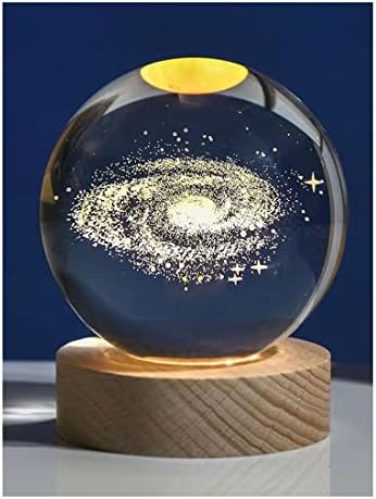 יואנהן 3 גלקסי קריסטל כדור לילה מנורת אור חם-מטען קיר קומפקטי 5 וולט 1 פלט 1 ליום הולדת חג המולד אסטרונומיה חלל