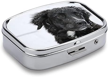 כיס גלולת מקרה שלג כלב נסיעות גלולת מחזיק אחסון עבור רפואה תוסף ויטמין דגי שמנים 2. 2 * 1.6 אינץ