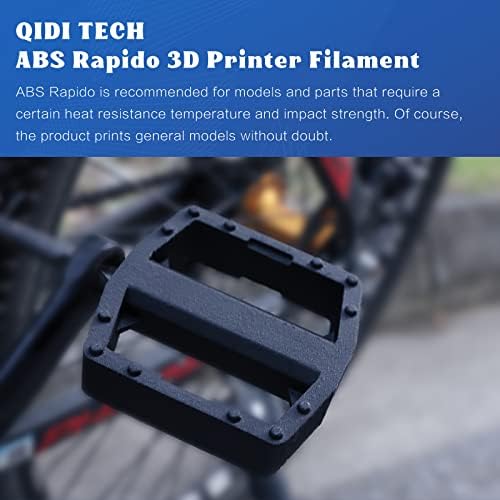R Qidi טכנולוגיה ABS נימה 1.75 ממ, נימה תלת מימדית ABS ABS Rapido 1 קג סליל, מתאים להדפסת מהירות