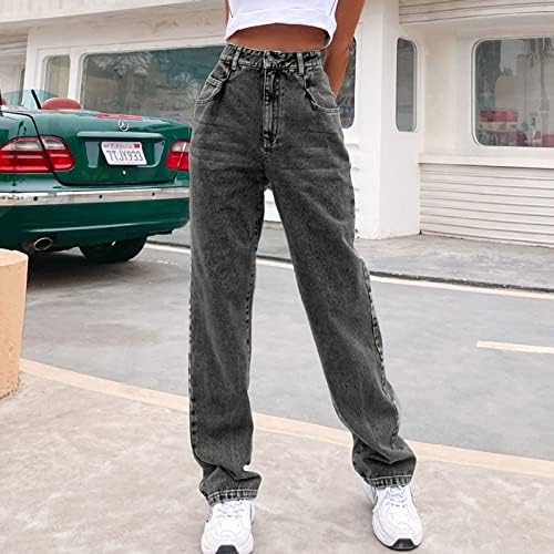 מכנסי ג'ינס של סולוקס פלייר לג'ינס נערות נערות ג'ינס לחבר לנשים עוטפות מכנסיים ג'ינס קפרי לנשים מכנסי מטען