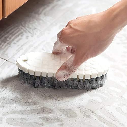 מברשת מטבח של Yesbay, מברשת כלים, ניקוי מטבח כיור כביסה אגן רצפת רצפת מכפוף כלי אמבטיה כלי קרצוף - לבן