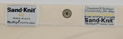 1988-89 אטלנטה הוקס דאדלי בראדלי 22 משחק השתמש במעיל חימום לבן מכנס 42 9 - משחק NBA בשימוש
