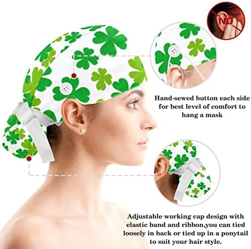 מוח עם ידע נשים מתכווננות העובדות כובע עם שיער קשת כובע בופנט עם כפתורים עם כפתורים