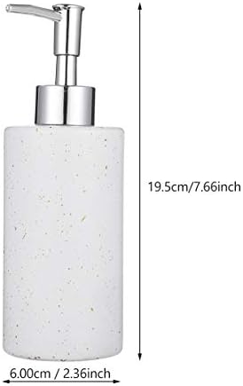 CABILOCK נוזל יד סבון סבון זכוכית מבקבוק זכוכית עם משאבה בקבוק כביסה יד לחץ על בקבוק שמפו ריק עם ראש משאבה 350