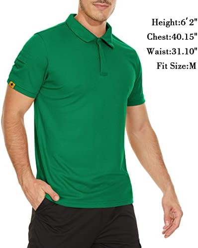 חולצות פולו גברים שרוול קצר לחות הפתילה גולף פולו אתלטי צווארון חולצה טניס חולצה חולצות