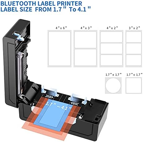 מדפסת תוויות תרמיות בלוטות ' 4 על 6-מדפסת תוויות משלוח במהירות גבוהה, יצרנית תוויות אלחוטית תומכת