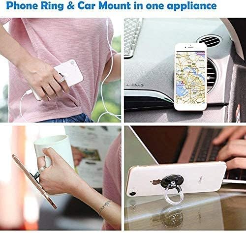 מחזיק טבעת אצבע לטלפון איירפליי, 4 ב-1, טבעת טלפון מתכת אוניברסלית, מעמד לשולחן, תושבת אוורור לרכב,