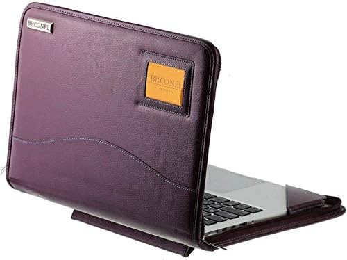 Broonel - סדרת קווי מתאר - מארז מגן עור כבד סגול כבד - תואם למחשב נייד ASUS 14 X409JA 14 מחשב נייד