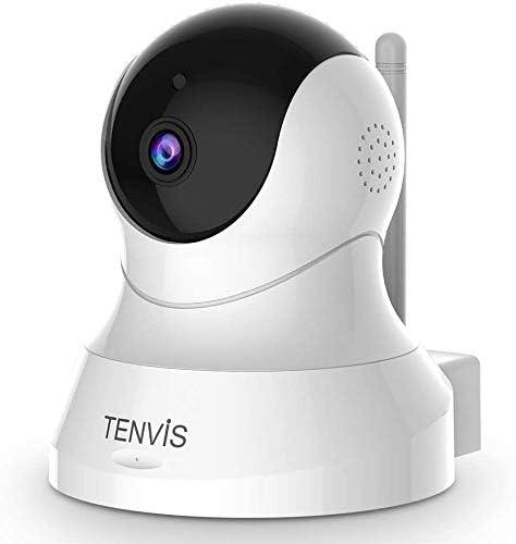 מצלמת אבטחה של Tenvis 1080p - מצלמה אלחוטית, מצלמת IP עם ראיית לילה, שמע דו כיווני, 2.4 ג'יגה הרץ WiFi