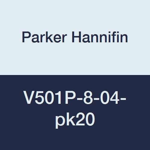 פארקר חניפין V501P-8-04-PK20 שסתום כדור תעשייתי, חותם PTFE, ידית טי, 600 psi, 1/2 חוט זכר x 1/2 חוט נקבה, פליז