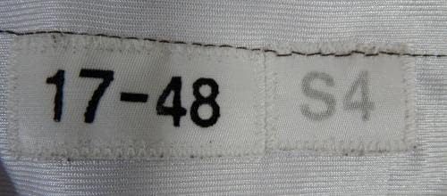 2017 קליבלנד בראונס טיי דייוויס 55 משחק השתמש בג'רזי תרגול לבן 48 376 - משחק NFL לא חתום בשימוש בגופיות