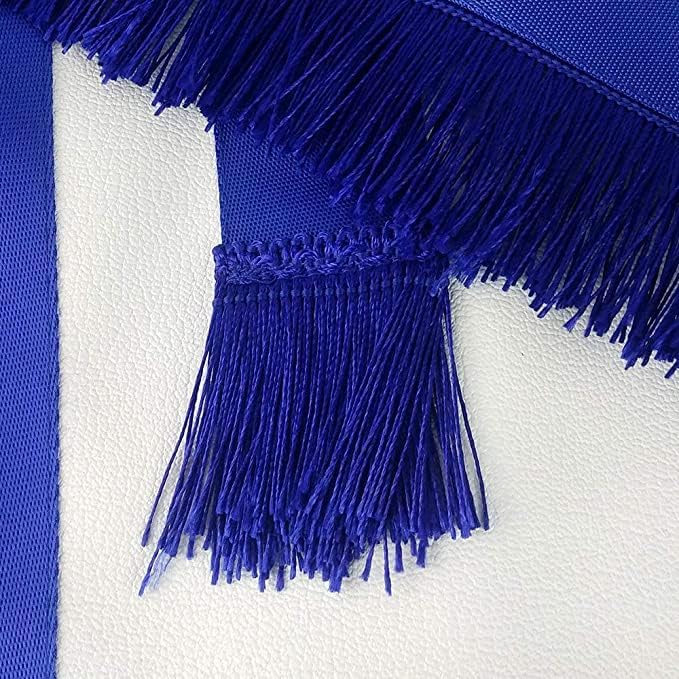 מאסטר מייסון מסוניק סינר כחול לודג ' כיכר עור ומצפן שוליים כחולים
