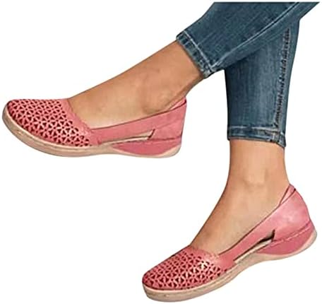 נעלי ספורט לבנות של PGOJUNI לנשים, נעלי נשים כרית אוויר להחליק על רשת סרוג סרוג אורטופדי סוכרת נעלי