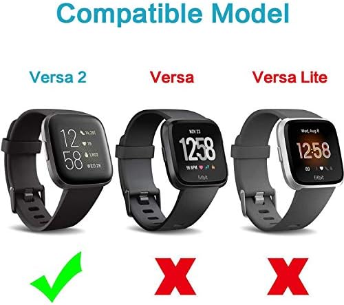 פיטורן תואם ל- Fitbit versa 2 החלפת מטען להחלפת נתונים USB מטען עגינה טעינה עמד