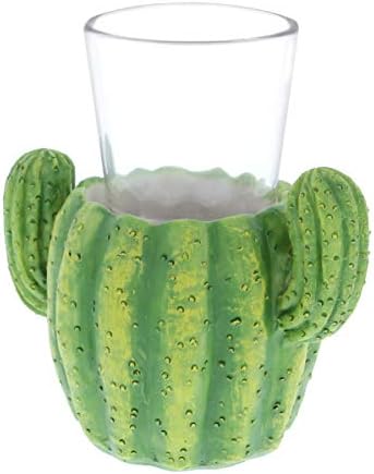 קוטה גלובל גרין קקטוס צמח בצורת זכוכית זריקה מגניב & מגבר; טקילה וויסקי מצחיק & מגבר; כוס שתיית אלכוהול עבור יריות,