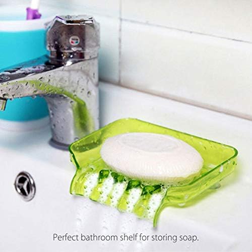 מאווררים נייד סבון סבון סבון קופסת מארז מחזיק מכולה בית מקלחת אמבטיה בית, 13 9 3.5, כחול