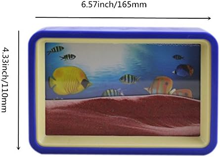 Deerbird® חול בתנועה תלת מימד דינמי זורם תמונת חצץ נוף טבעי עמוק-ים שעון חול עם מראה יופי וחול ורמיליון