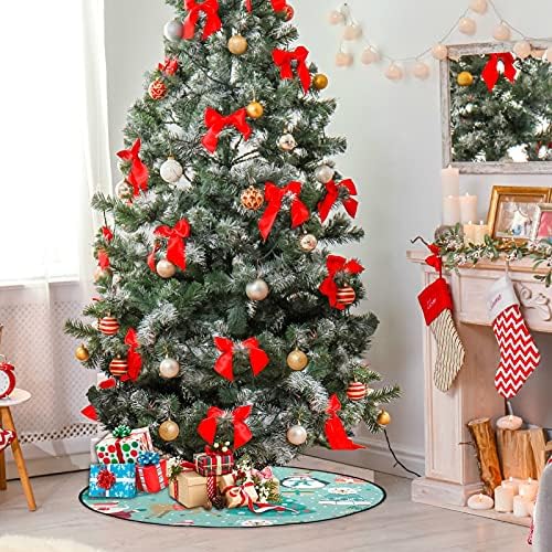 מחצלת עץ חג המולד של חג המולד של חג המולד עץ עץ עץ עץ שטיח מחצלת מגש מתחת לאביזר עץ חג המולד למגן