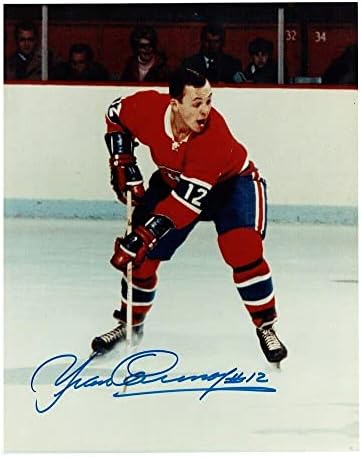 Yvan cournoyer חתם על מונטריאול קנדיינס 8 x 10 צילום - 70575 - תמונות NHL עם חתימה
