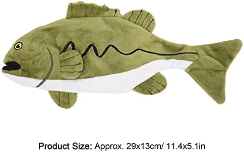 Zyhhdp cat plush סימולציה דג צעצוע דג דג דג צעצוע של בעלי חיים חורקים צעצוע אינטראקטיבי לחתולים מקורה גורים נושכים