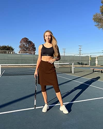חצאית גולף טניס לנשים AURGELMIR עם אימון חצאית חצאית חצאית אתלטית עם כיסים לטיולים גולף