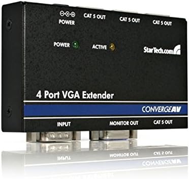 Startech.com VGA מעל CAT5 Experender 4 יציאות