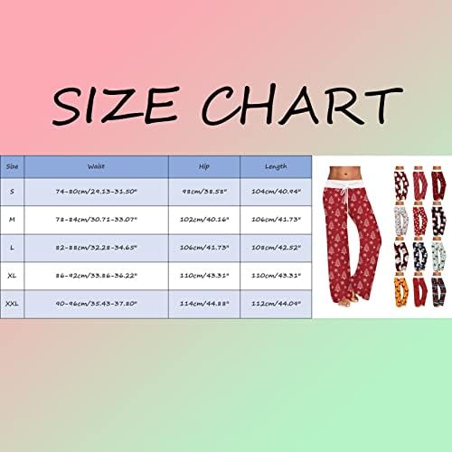 מכנסי פיג'מה משובצים של באפלו אמצע מותרת מותרת פרחוני מכנסי טרקלין טרקלין נוח נוחי רץ ג'וג'ר רחב