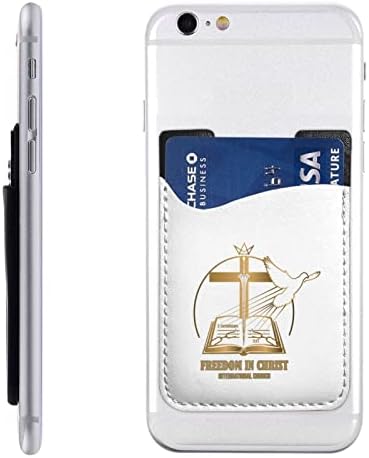 אמונה נוצרית דתית ישוע טלפון חזרה לכרטיס שרוול שרוול שרוול מחזיק כרטיסי טלפון מתאים לכל הטלפונים הניידים רוב