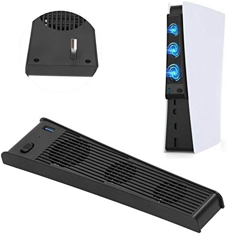 מאוורר קירור של אשטה עבור PS5, רעש נמוך 4000 סלד מאוורר רדיאטור, USB Cooler Cooler 3 אוהד לקונסולת משחק
