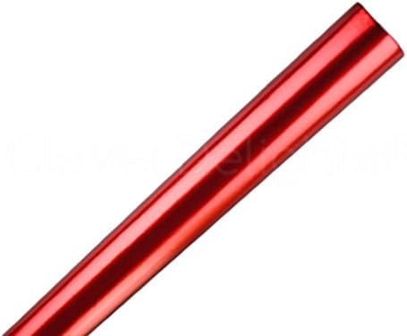 קליברדלייטס 4 גלילים נייר עטיפה אדום מתכתי-30 על 300 גלילי ג' מבו-250 רגל רבוע סה כ-אריזת מתנה